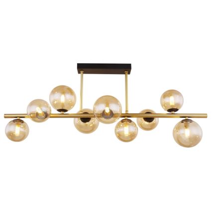Globo - Suspension-barre LED 9xG9/3W/230V laiton