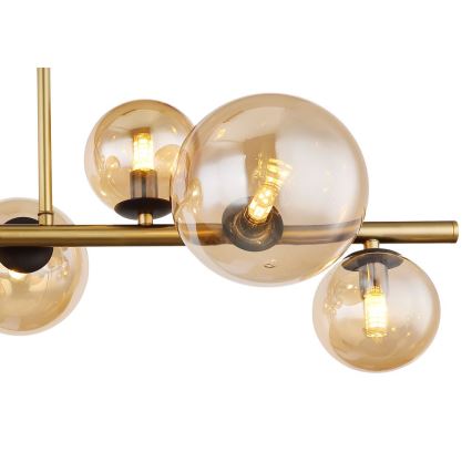 Globo - Suspension-barre LED 9xG9/3W/230V laiton
