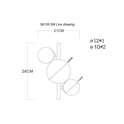 Globo - Plafonnier LED RIHA 3xG9/3,5W/230V chrome mat