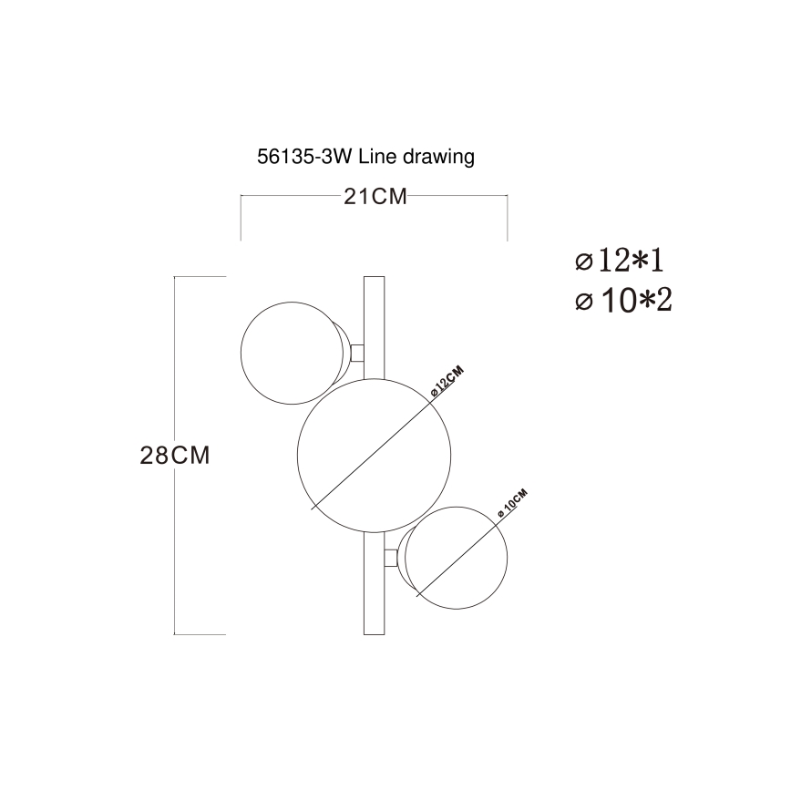 Globo - Plafonnier LED RIHA 3xG9/3,5W/230V chrome mat