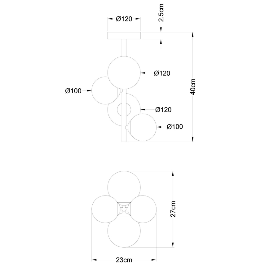 Globo - Suspension-barre LED 4xG9/3W/230V chrome mat