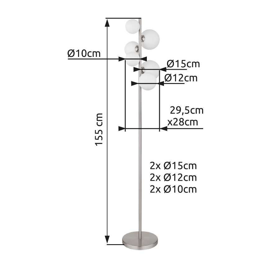 Globo - Suspension filaire LED 6xG9/3,5W/230V blanc