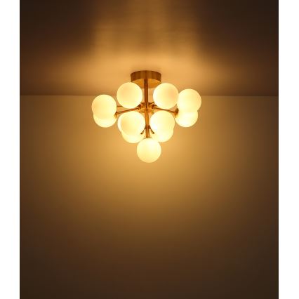 Globo - Plafonnier 13xG9/5W/230V d. 56 cm doré
