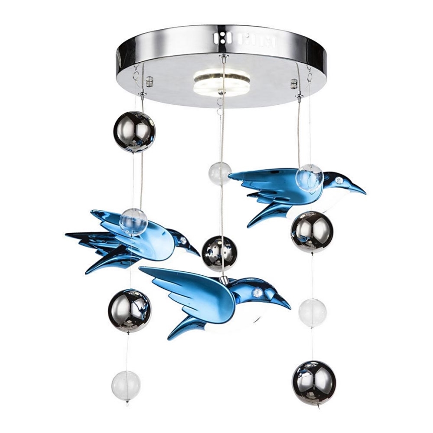 Globo 56671-4D - Lustre enfant LED BIRDS 4xLED/6W/230V