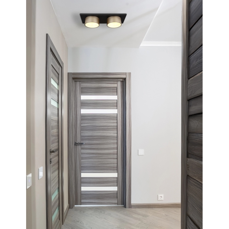 Globo - Plafonnier LED 24W/230V 3000K 46x20 cm, laiton