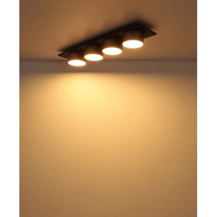 Globo - Plafonnier LED 40W/230V 3000K 86x20 cm beige