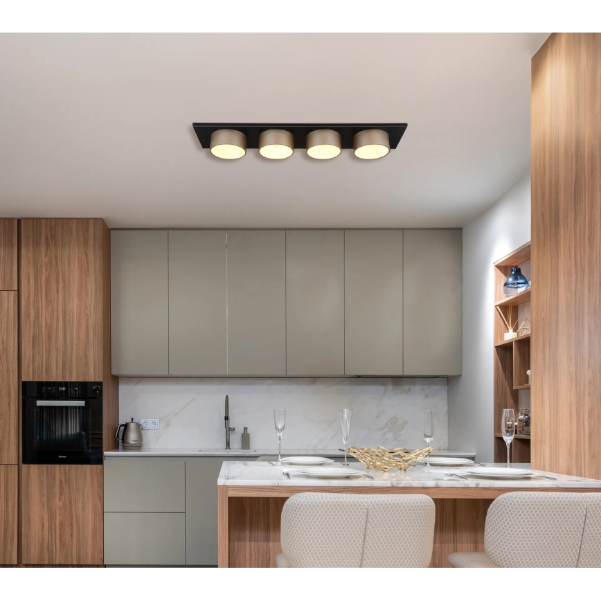 Globo - LED Plafonnier LED/40W/230V 3000K 86x20 cm laiton