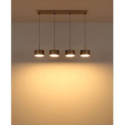 Globo - Suspension LED sur câble, 40 W, 230 V, 3000 K, laiton