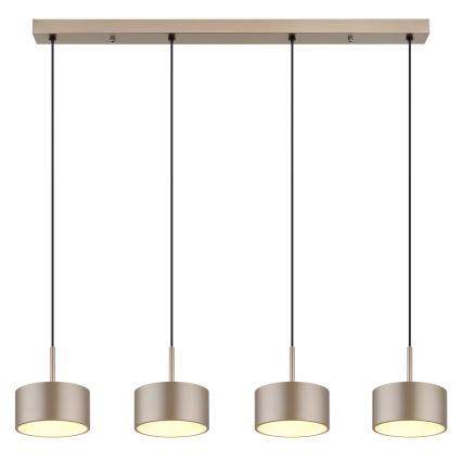 Globo - Suspension LED sur câble, 40 W, 230 V, 3000 K, laiton