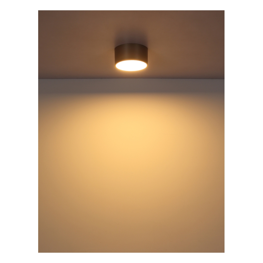 Globo - Plafonnier LED 12 W 230 V, Ø 15 cm, 3000 K, laiton