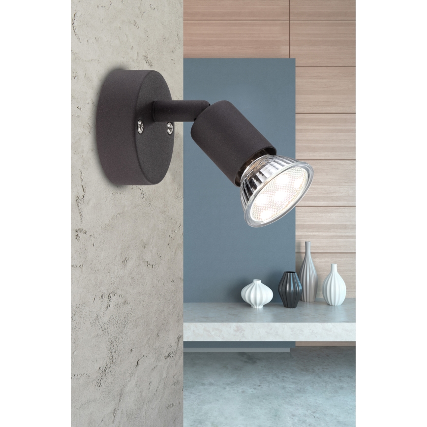 Globo - Spot mural LED 1xGU10/3W/230V noir