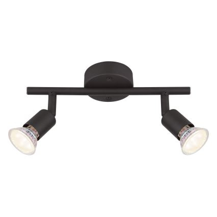 Globo - Spot LED 2xGU10/3W/230V noir