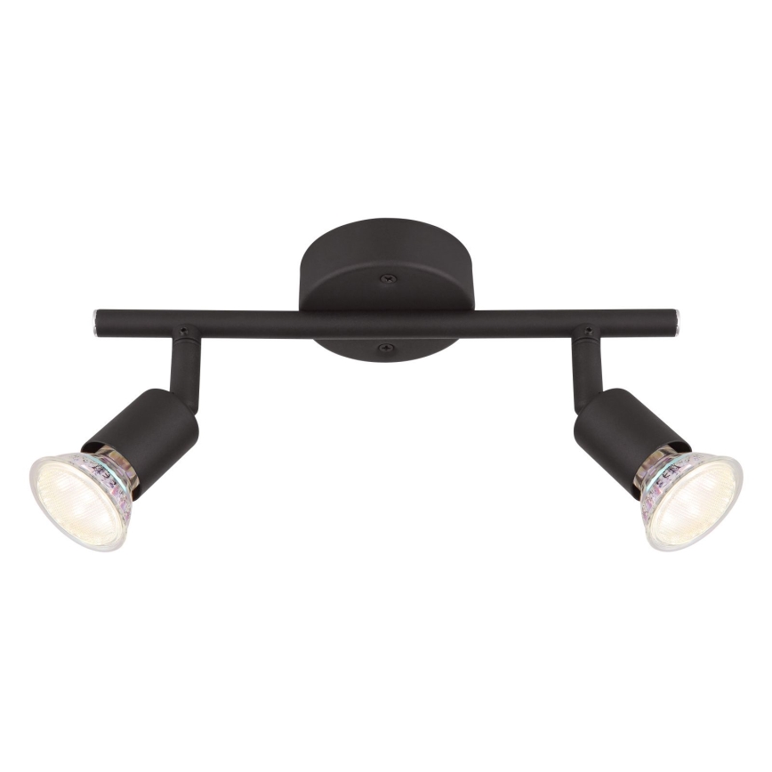 Globo - Spot LED 2xGU10/3W/230V noir