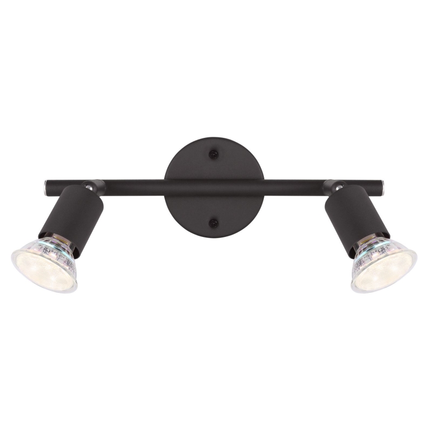 Globo - Spot LED 2xGU10/3W/230V noir