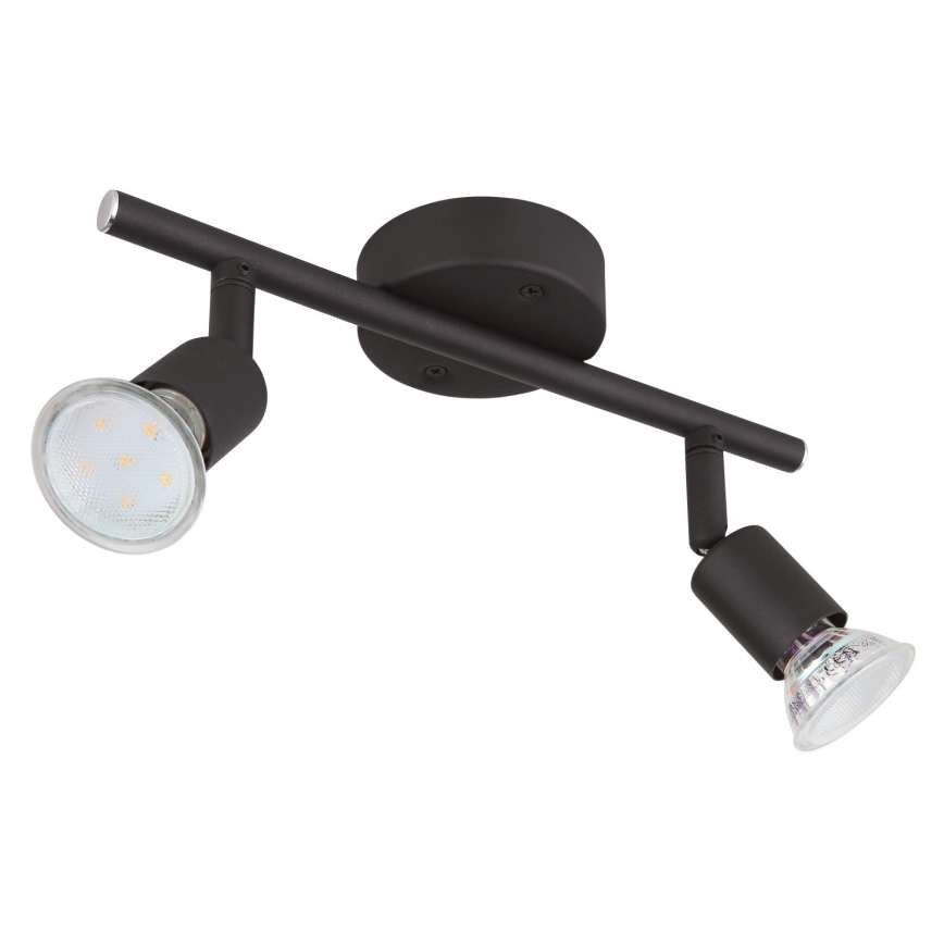 Globo - Spot LED 2xGU10/3W/230V noir