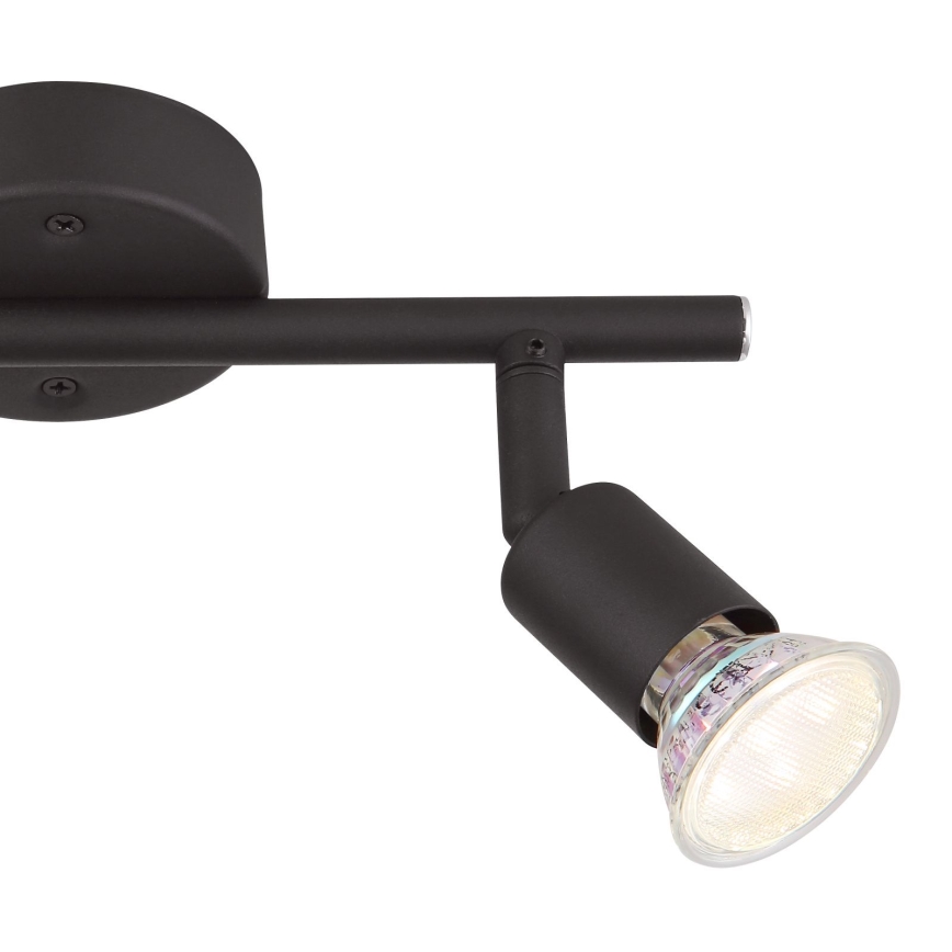 Globo - Spot LED 2xGU10/3W/230V noir
