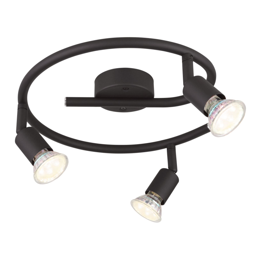 Globo - Spot LED 3xGU10/3W/230V noir