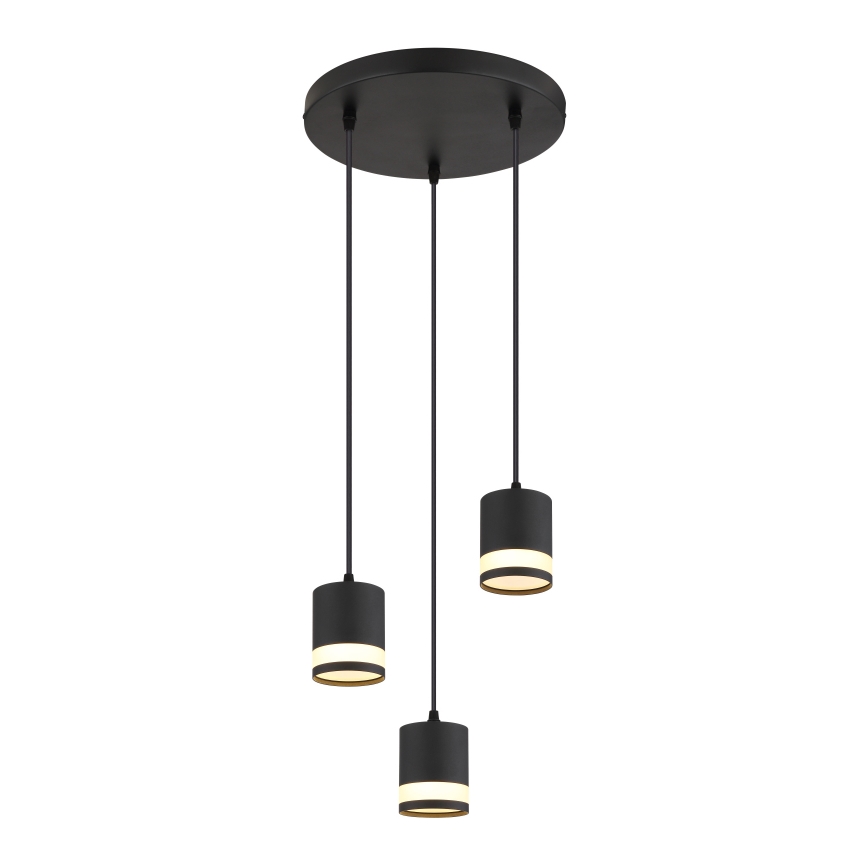 Globo - Suspension filaire LED 3xGX53/7W/230V 3000K noir