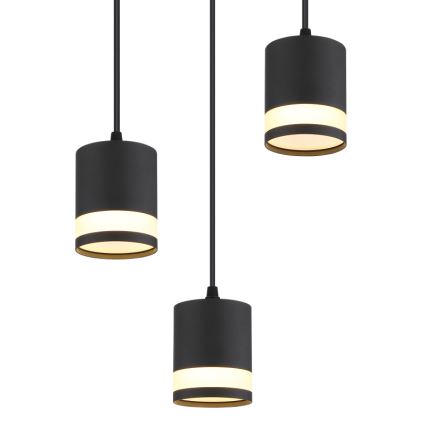 Globo - Suspension filaire LED 3xGX53/7W/230V 3000K noir