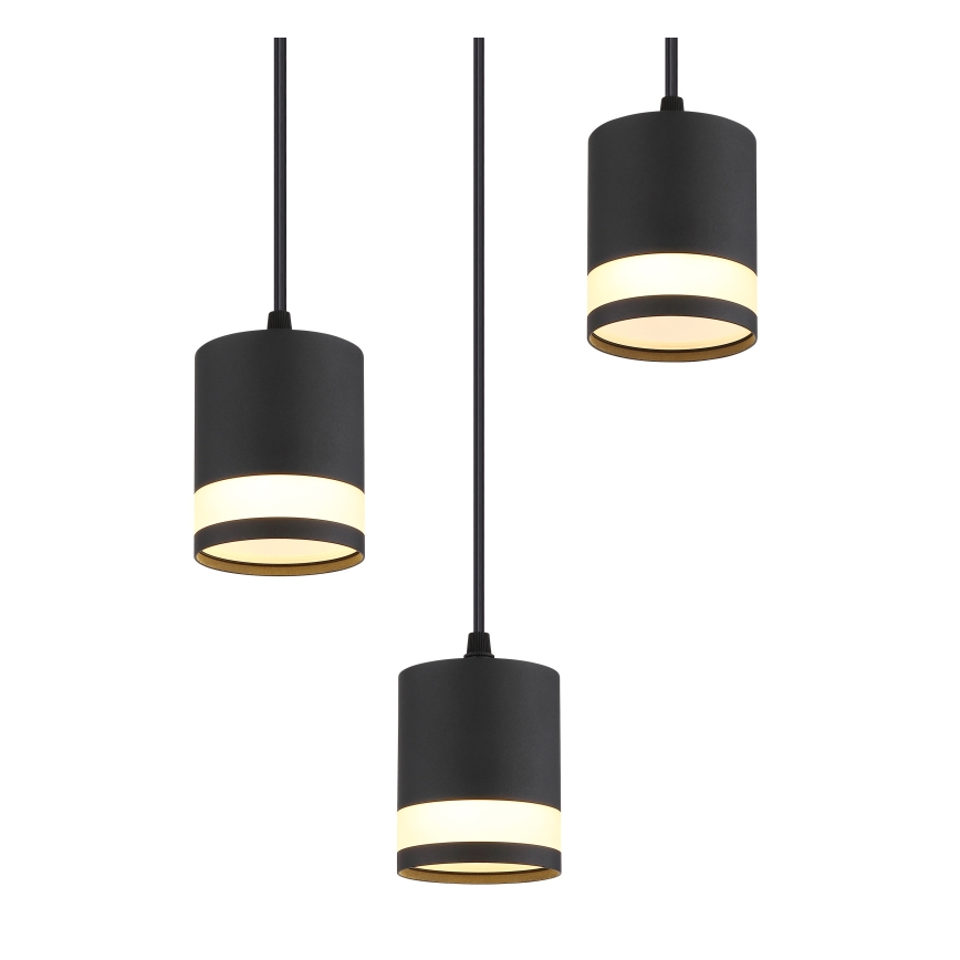 Globo - Suspension filaire LED 3xGX53/7W/230V 3000K noir
