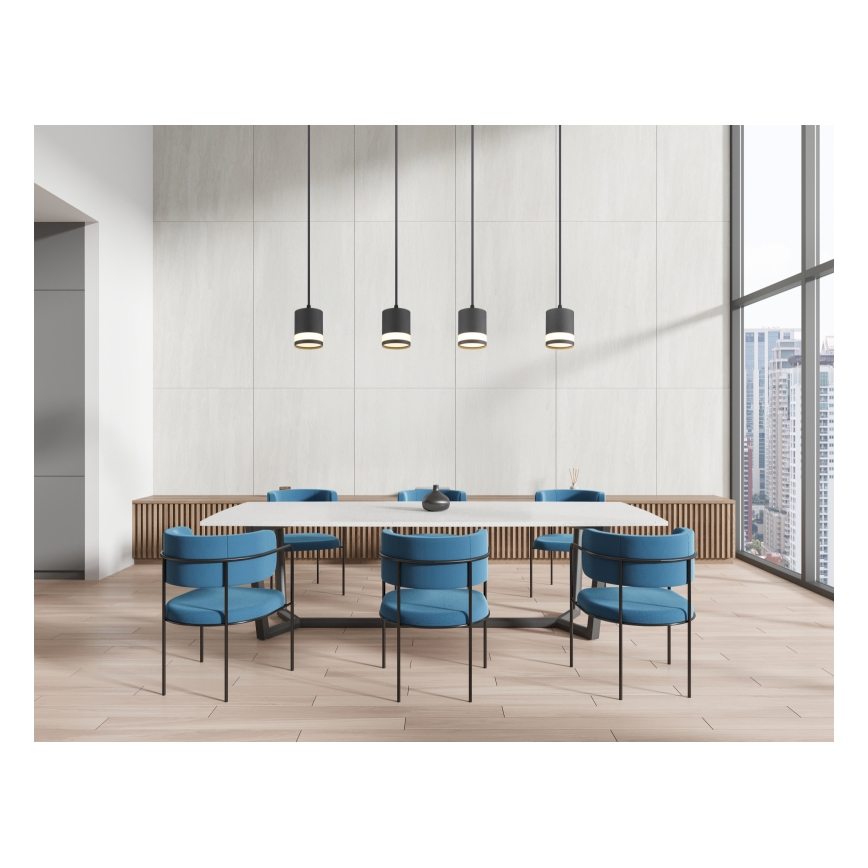 Globo - Suspension filaire LED 4xGX53/7W/230V 3000K noir