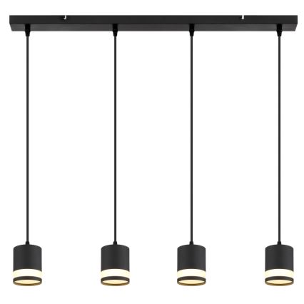 Globo - Suspension filaire LED 4xGX53/7W/230V 3000K noir