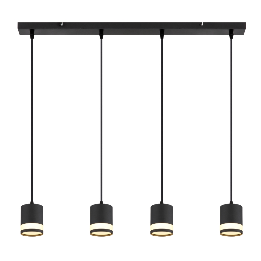 Globo - Suspension filaire LED 4xGX53/7W/230V 3000K noir