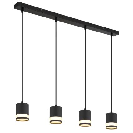 Globo - Suspension filaire LED 4xGX53/7W/230V 3000K noir