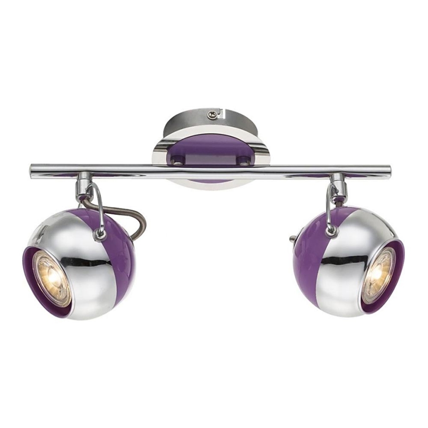 Globo 57887-2 - Spot LED SPLASH 2xGU10/5W/230V violet