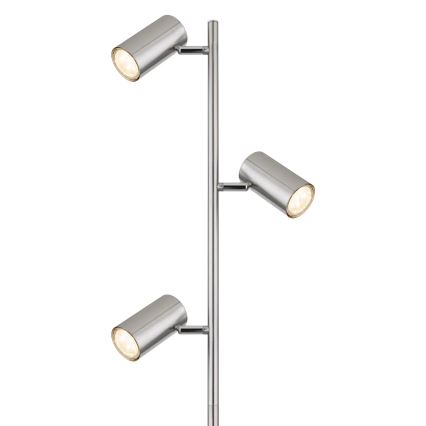 Globo - Lampadaire 3xGU10/5W/230V chrome mat