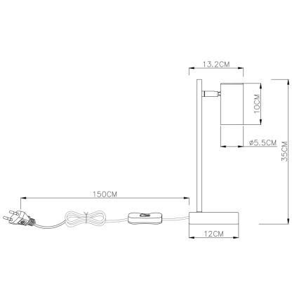 Globo - Lampe de table 1xGU10/5W/230V