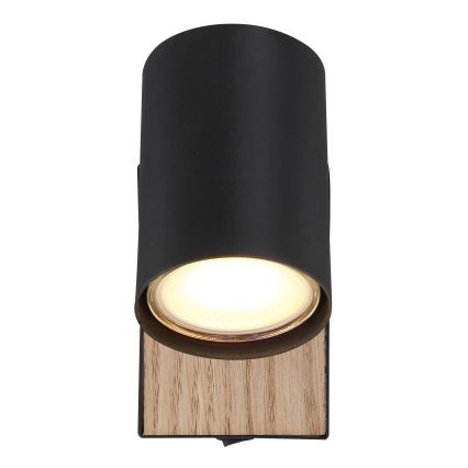 Globo - Spot mural 1xGU10/25W/230V noir/marron