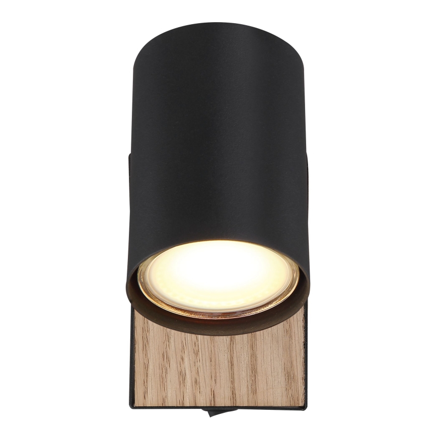 Globo - Spot mural 1xGU10/25W/230V noir/marron