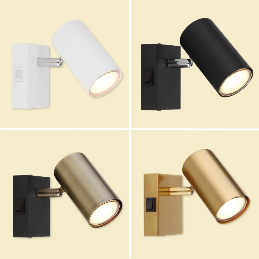 Globo - Spot mural 1xGU10/25W/230V gris/marron