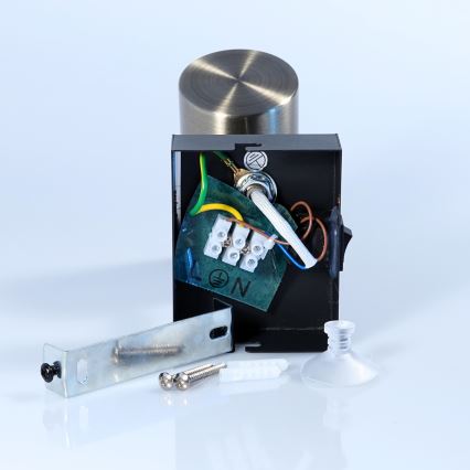 Globo - Spot mural 1xGU10/25W/230V noir/laiton