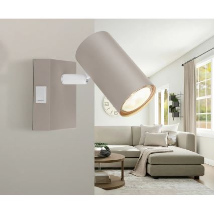 Globo - Applique spot murale 1xGU10/35W/230V beige