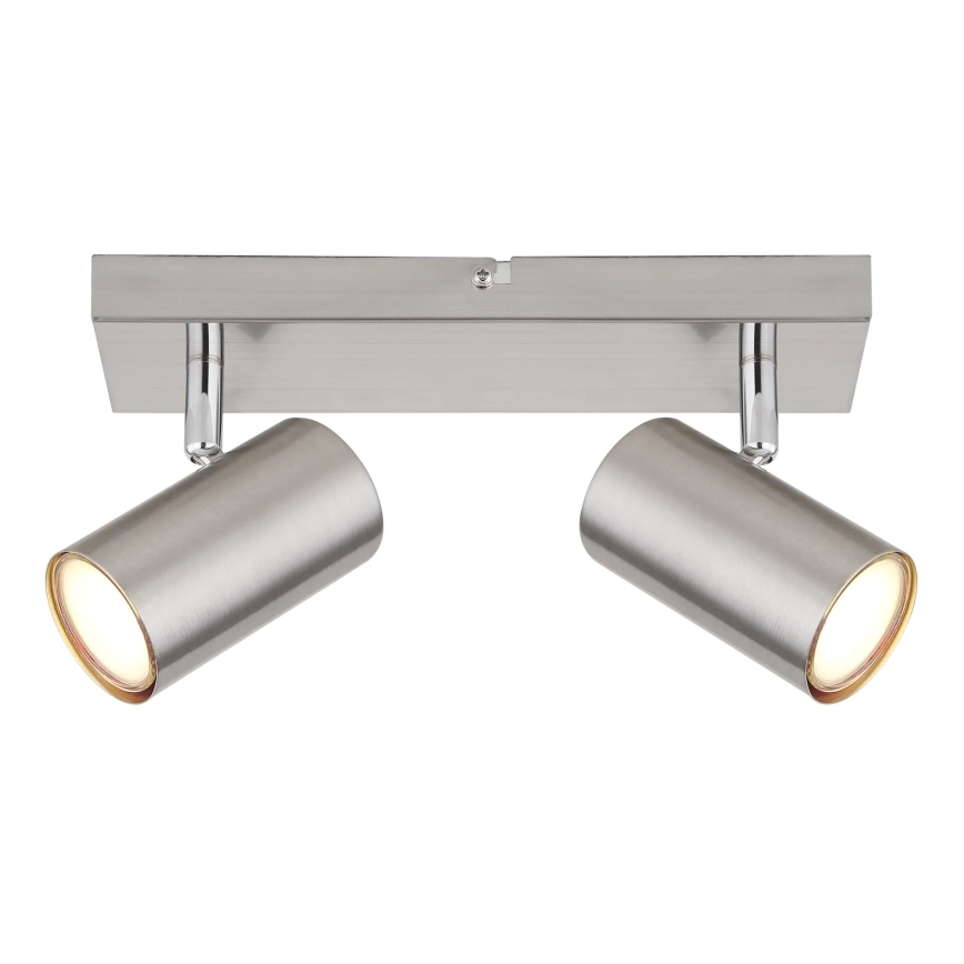 Globo - Spot 2xGU10/25W/230V chrome mat