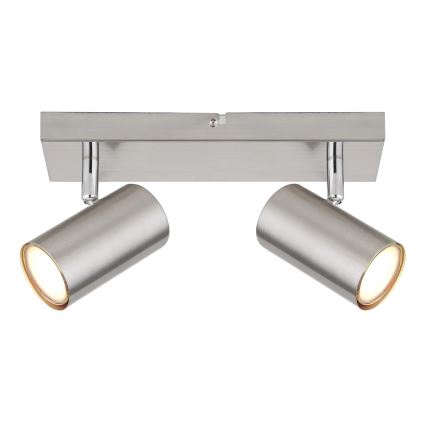 Globo - Spot 2xGU10/35W/230V chrome mat