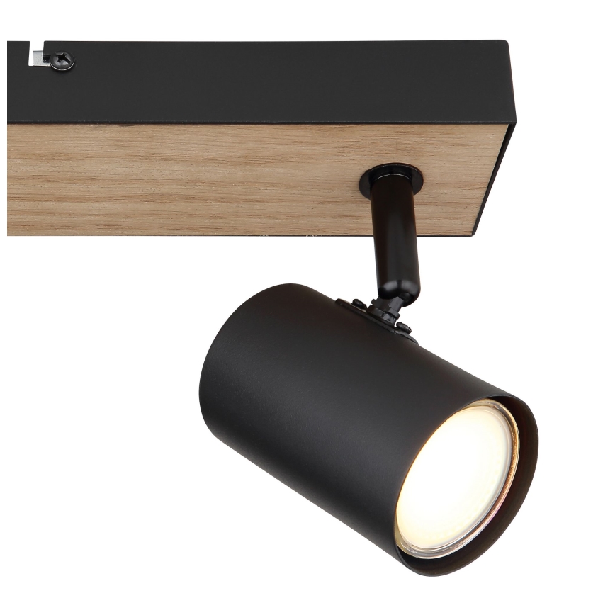 Globo - Spot 2xGU10/35W/230V noir/marron