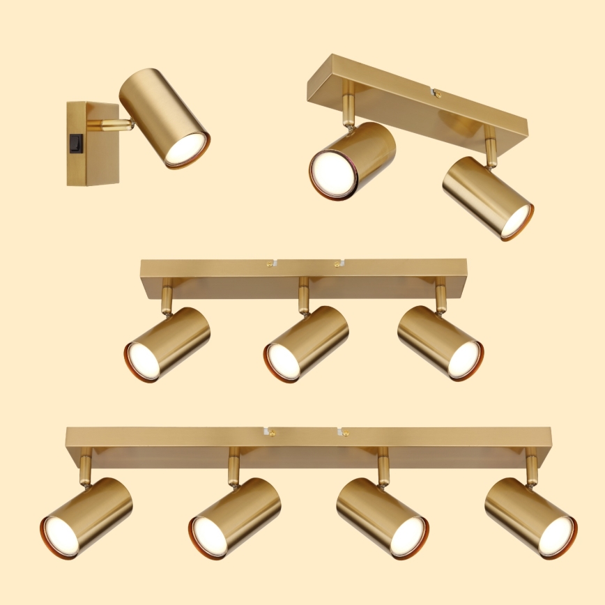 Globo - Spot 2xGU10/35W/230V doré