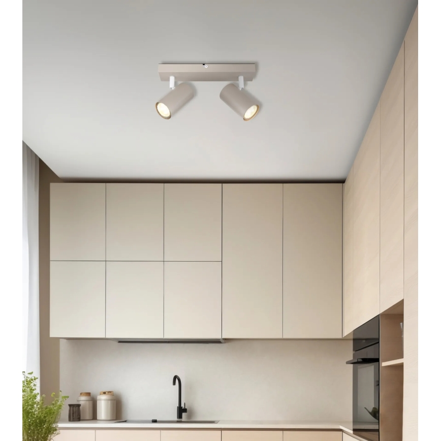 Globo - Spot 2x GU10/35W/230V beige