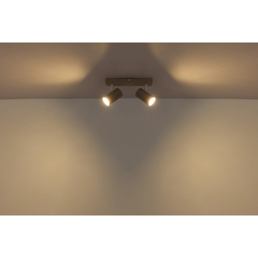 Globo - Spot 2x GU10/35W/230V beige