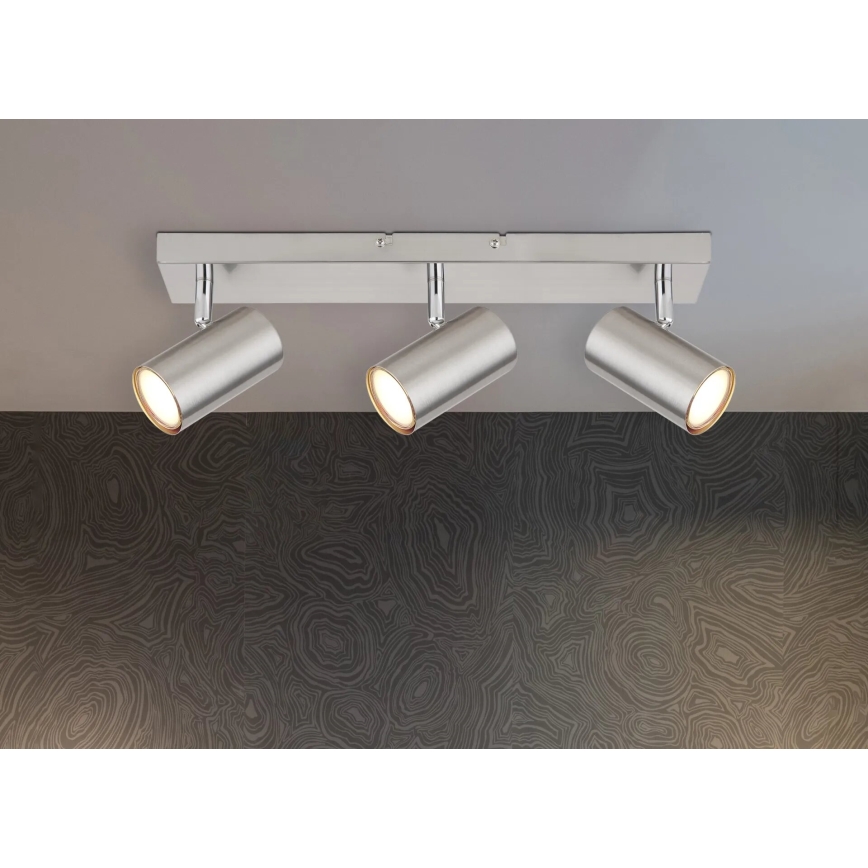 Globo - Spot 3xGU10/35W/230V chrome mat
