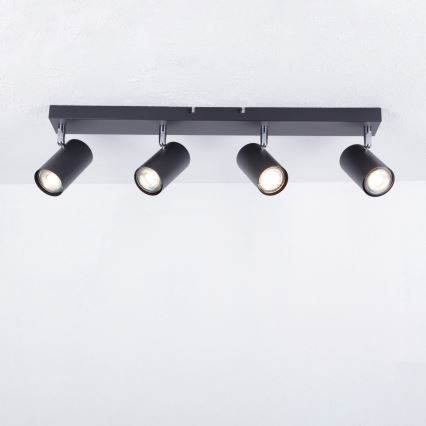 Globo - Spot 4xGU10/35W/230V noir