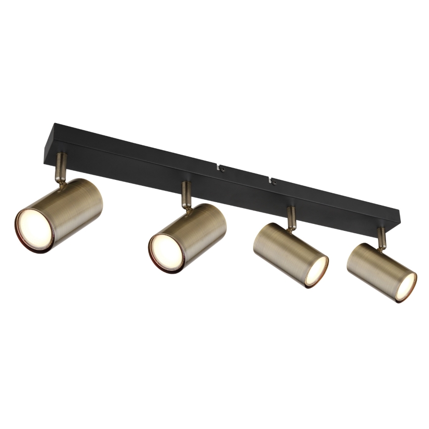 Globo - Spot 4xGU10/35W/230V noir/laiton
