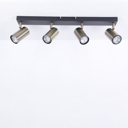 Globo - Spot 4xGU10/35W/230V noir/laiton