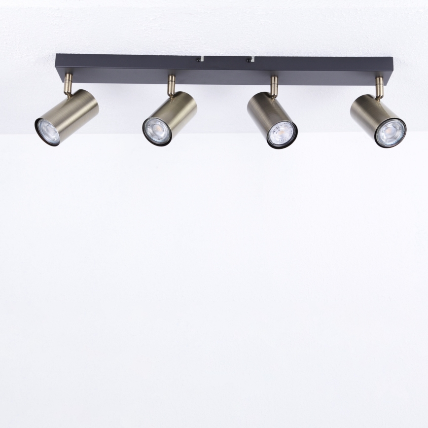 Globo - Spot 4xGU10/35W/230V noir/laiton