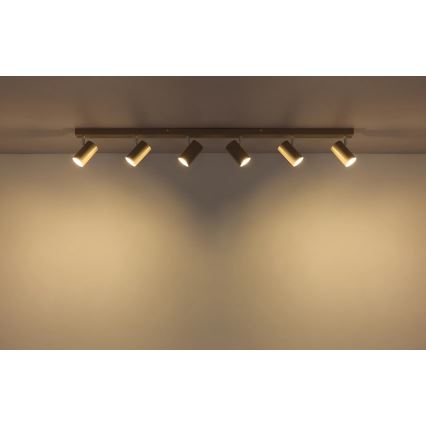Globo - Plafonnier à spots 6xGU10/35W/230V beige