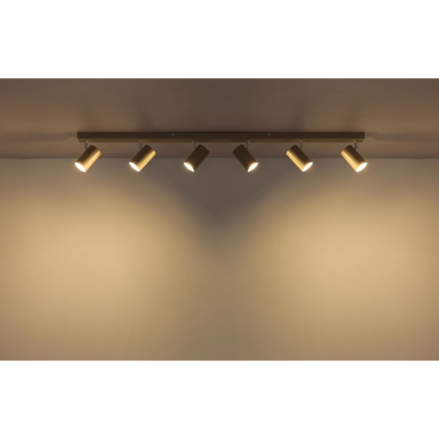 Globo - Plafonnier à spots 6xGU10/35W/230V beige