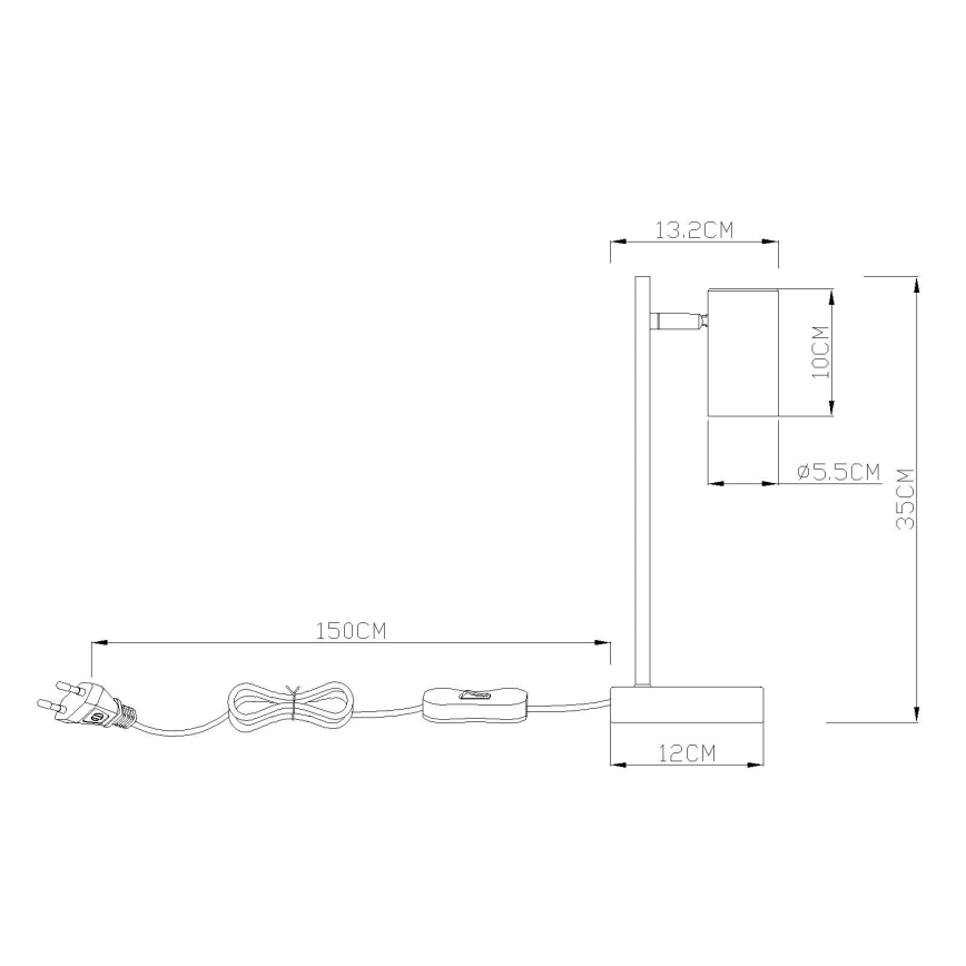 Globo - Lampe de table 1xGU10/5W/230V orange